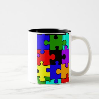 Autism Jigsaw Puzzel Piece Coffee Mug by DesignsbyLisa at Zazzle