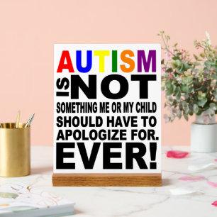 Autism Keep or design your own Acrylic Sign