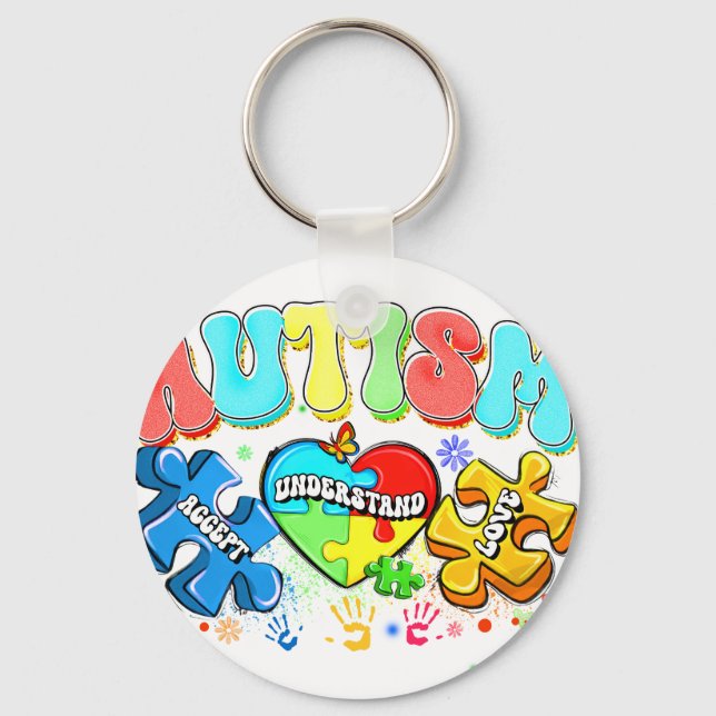 autism  keychain (Front)