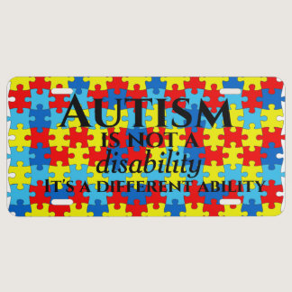 Autism License Plate