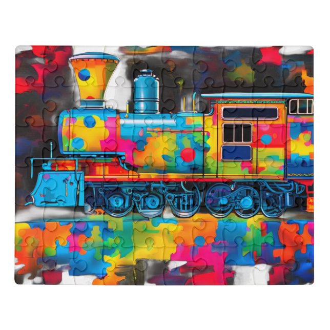 Autism locomotive Puzzle (Puzzle Horizontal)