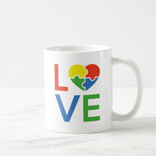 Autism Love Coffee Mug (Right)