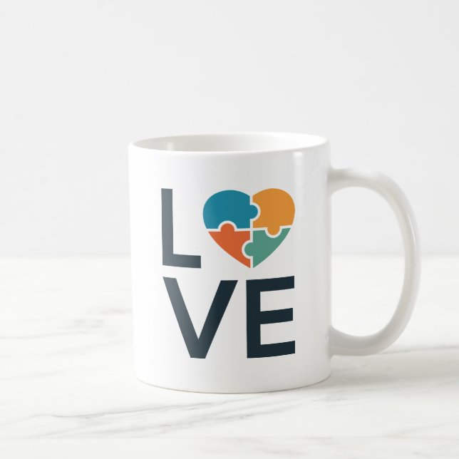 Autism Love Coffee Mug (Right)