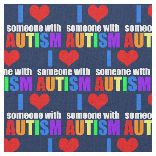 Autism Love Fabric