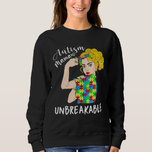 Autism Mamaw Unbreakable Woman Strong Accept Under Sweatshirt