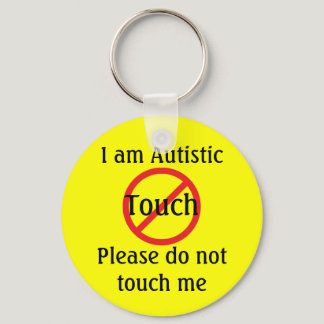 Autism Medic Alert Do Not Touch Keychain
