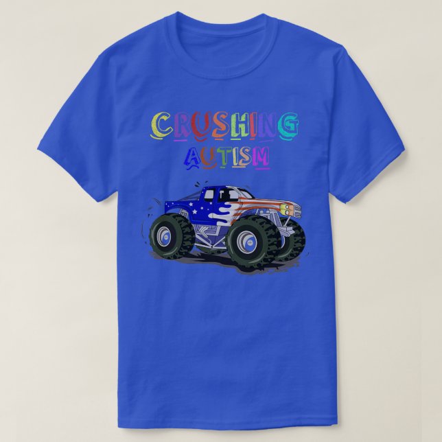 Autism Mega Truck 30 T-Shirt (Design Front)