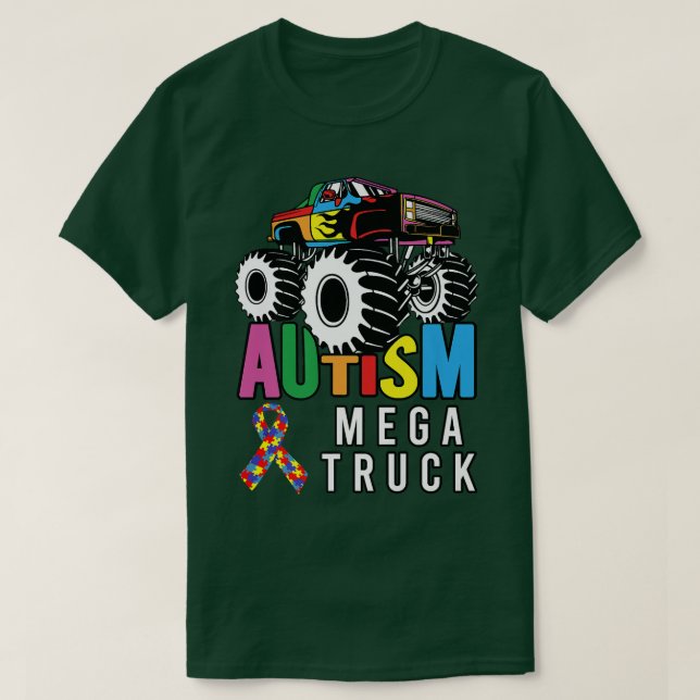 Autism Mega Truck - Mega Truck75 T-Shirt (Design Front)