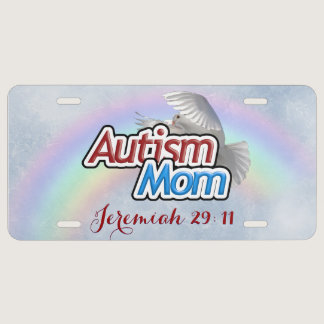 Autism Mom Aluminum license plate