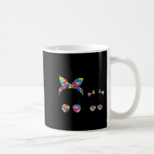 Autism mom and daughter messy bun sunglasses coffee mug