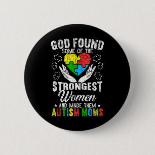 Autism Mom Asd Awareness Autism Spectrum Disorder Button