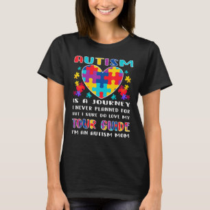 Autism Mom Autism Awareness Autism Is A Journey 5 T-Shirt