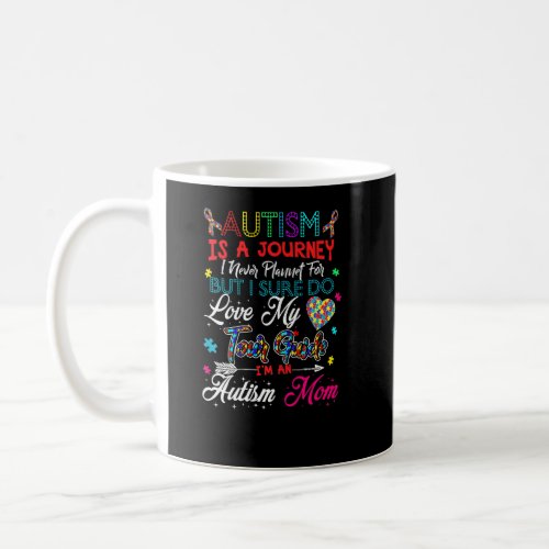 Autism Mom Autism Awareness Autism Is A Journey  Coffee Mug