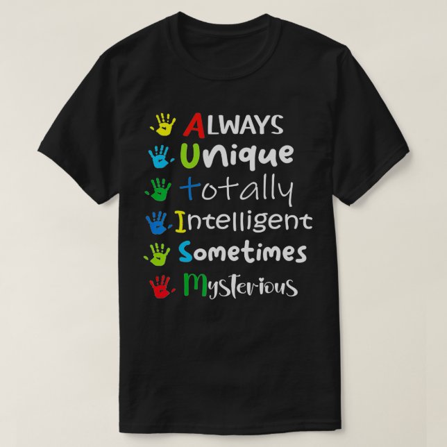 Autism Mom Autism Awareness Autistic Boys Girls mo T-Shirt (Design Front)