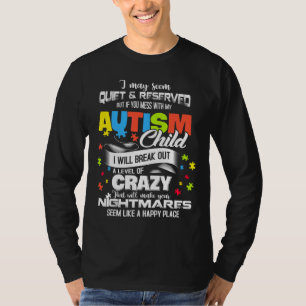 Autism Mom Autism Awareness Puzzle Pieces T-Shirt