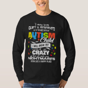 Autism Mom Autism Awareness Puzzle Pieces T-Shirt