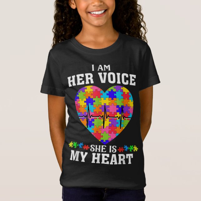 Autism Mom Autistic Daughter Teacher Autism Awaren T-Shirt (Front)