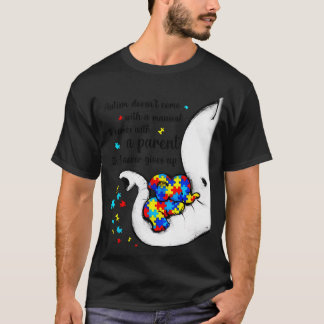 Autism Mom Elephant Mom Autism Child Awareness T T-Shirt