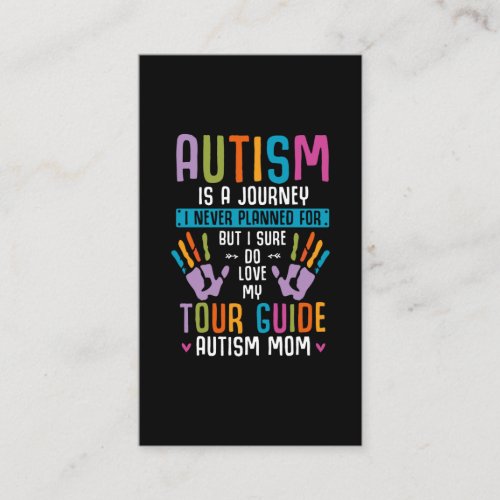 Autism Mom Family Member Support Autistic Children Business Card