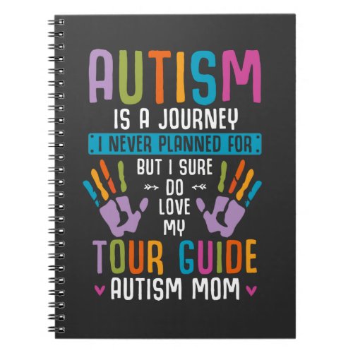 Autism Mom Family Member Support Autistic Children Notebook