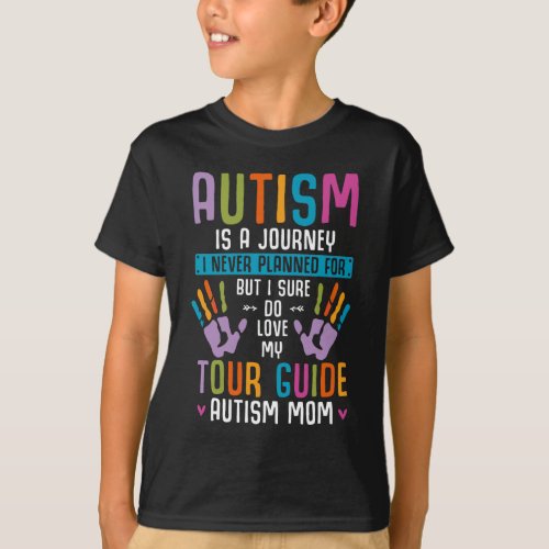 Autism Mom Family Member Support Autistic Children T_Shirt