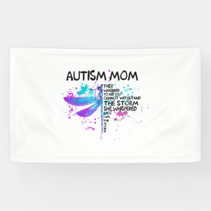Autism Mom I Am The Storm Shirt, Dragonfly Shirt, Banner