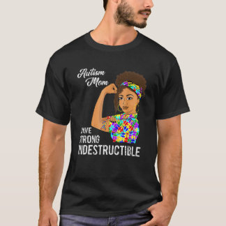 Autism Mom Indestructible Autistic Puzzle Ribbon A T-Shirt