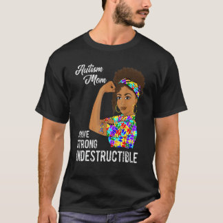 Autism Mom Indestructible Autistic Puzzle Ribbon A T-Shirt