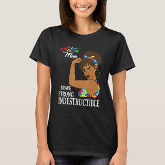 Autism Mom Indestructible Autistic Puzzle Ribbon A T-Shirt