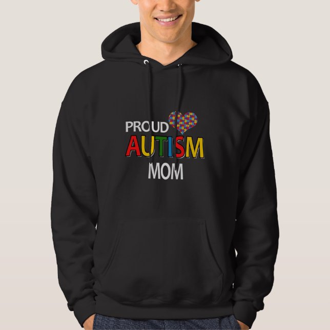 Autism Mom Leggings Autism Apparel Autism Autism A Hoodie (Front)