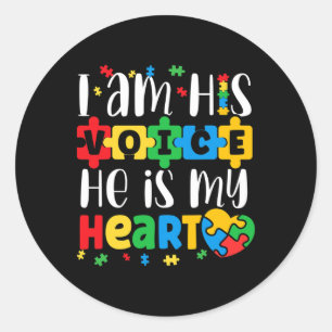 Autism Mom Mama Autistic Autism Awareness Month  Classic Round Sticker