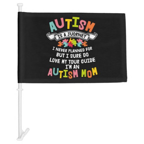 Autism Mom Matching Family Autism Awareness Gifts Car Flag