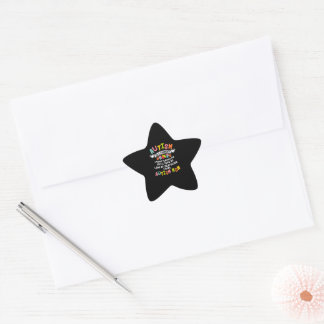 Autism Mom Matching Family Autism Awareness Gifts Star Sticker