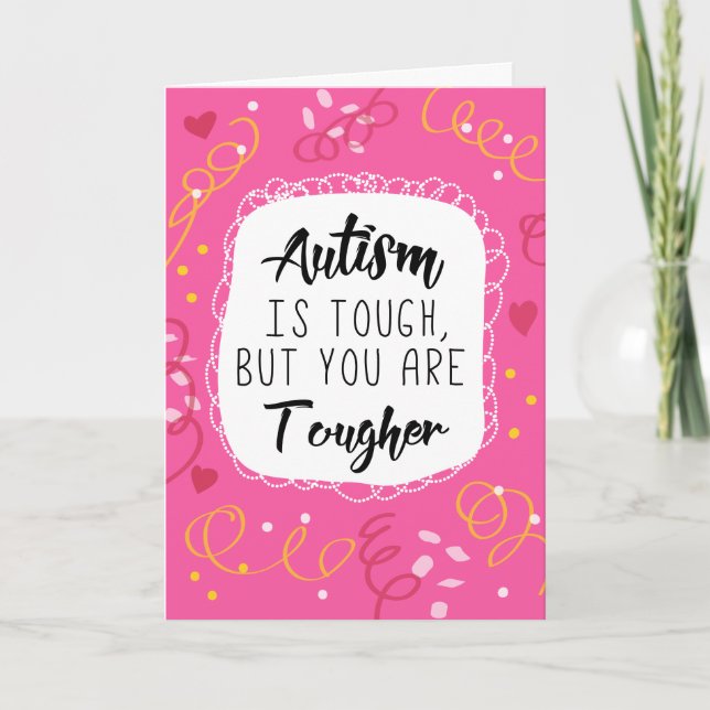 Autism Mom Mother Support Encouragement Awareness Card (Front)