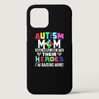 Autism Mom My Son Is Hero Autism Awareness Costume iPhone 12 Case
