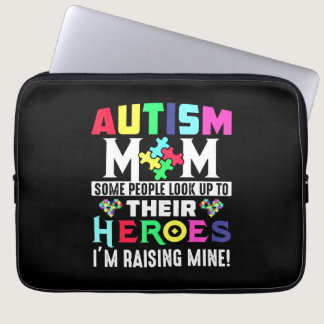 Autism Mom My Son Is Hero Autism Awareness Costume Laptop Sleeve
