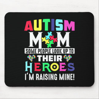 Autism Mom My Son Is Hero Autism Awareness Costume Mouse Pad