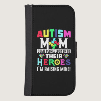 Autism Mom My Son Is Hero Autism Awareness Costume Galaxy S4 Wallet Case