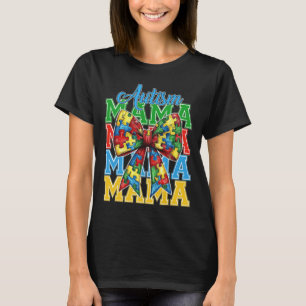 Autism Mom Neuro Diverse Coquette Bow Mama Mother' T-Shirt
