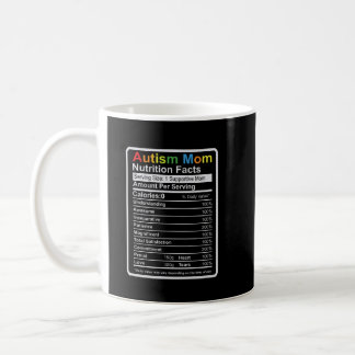 Autism Mom Nutrition Facts Coffee Mug