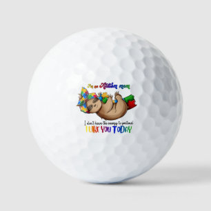 Autism Mom - Sloth Golf Balls