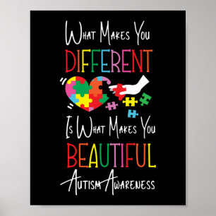 Autism Mom Son Child Daughter Different Is Poster