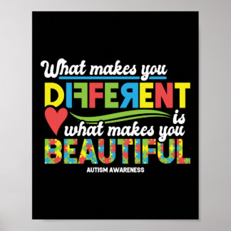 Autism Mom Son Child Daughter Different Is Poster