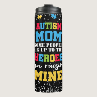 Autism Mom Spectrum Hero Thermal Tumbler