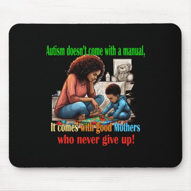 Autism Mom Sticker  Mouse Pad (Front)
