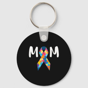 Autism Mom Support Awareness Autistic Parents Gift Keychain