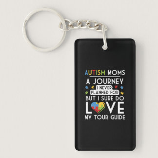 Autism Mom T Shirt - Autism Mom a Journey Of Love Keychain