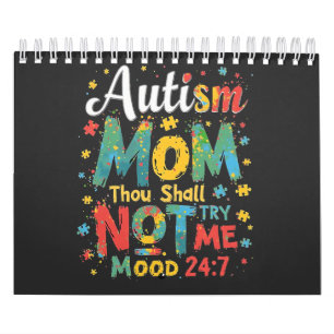 Autism Mom Thou Shall Not Try Me Calendar