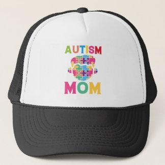 Autism mom trucker hat