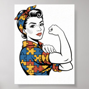 Autism Mom Unbreakable Autism Awarenes Poster